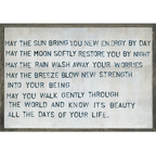 Apache Blessing Art Print - Grey Wood