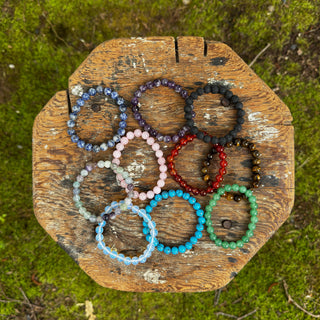 Natural Stone Bracelets -Set of 30