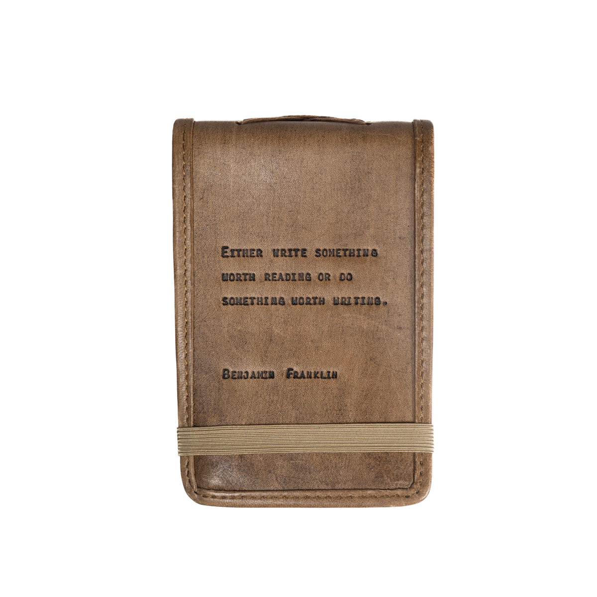 Either Write Something Mini Signature Leather Journal - Maple