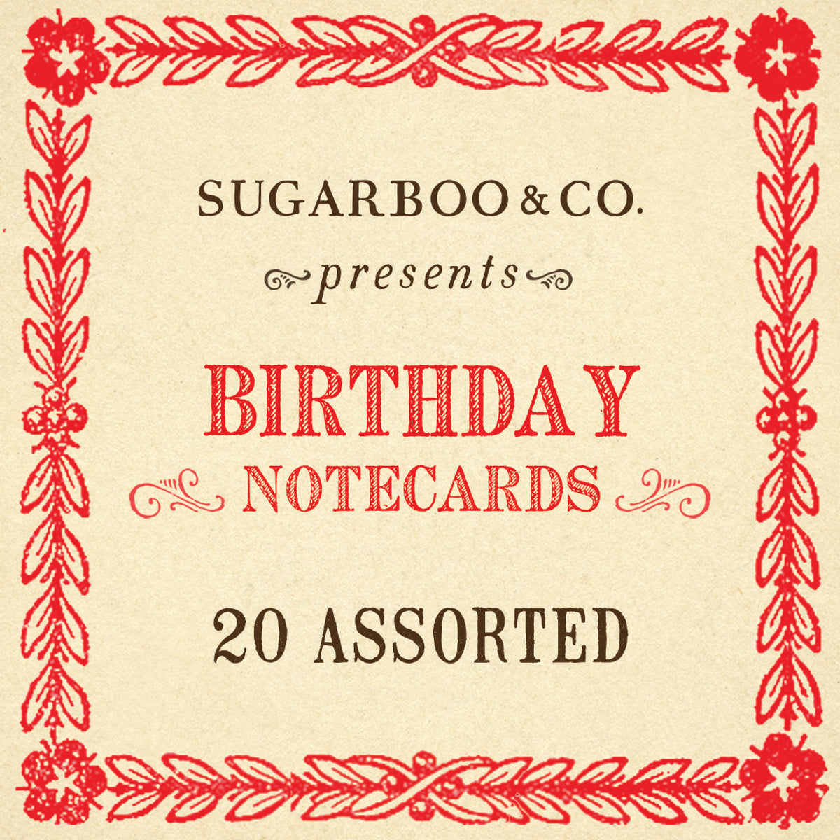 Birthday Notecards - Assorted Set of 20