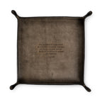The Greatness of a Man Leather Catchall