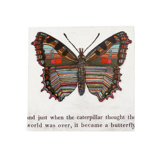 8"x8" Butterfly Art Poster