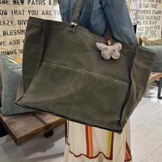 Distressed Canvas Tote