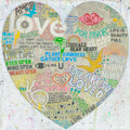 Choose Love Art Print in White - Gallery Wrap