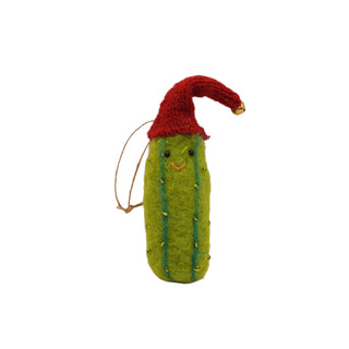 Felt Christmas Pickle Ornament - Set of 4