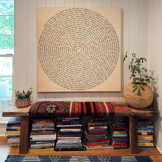 Black Font - Unsolicited Advice Spiral Collection Art Print