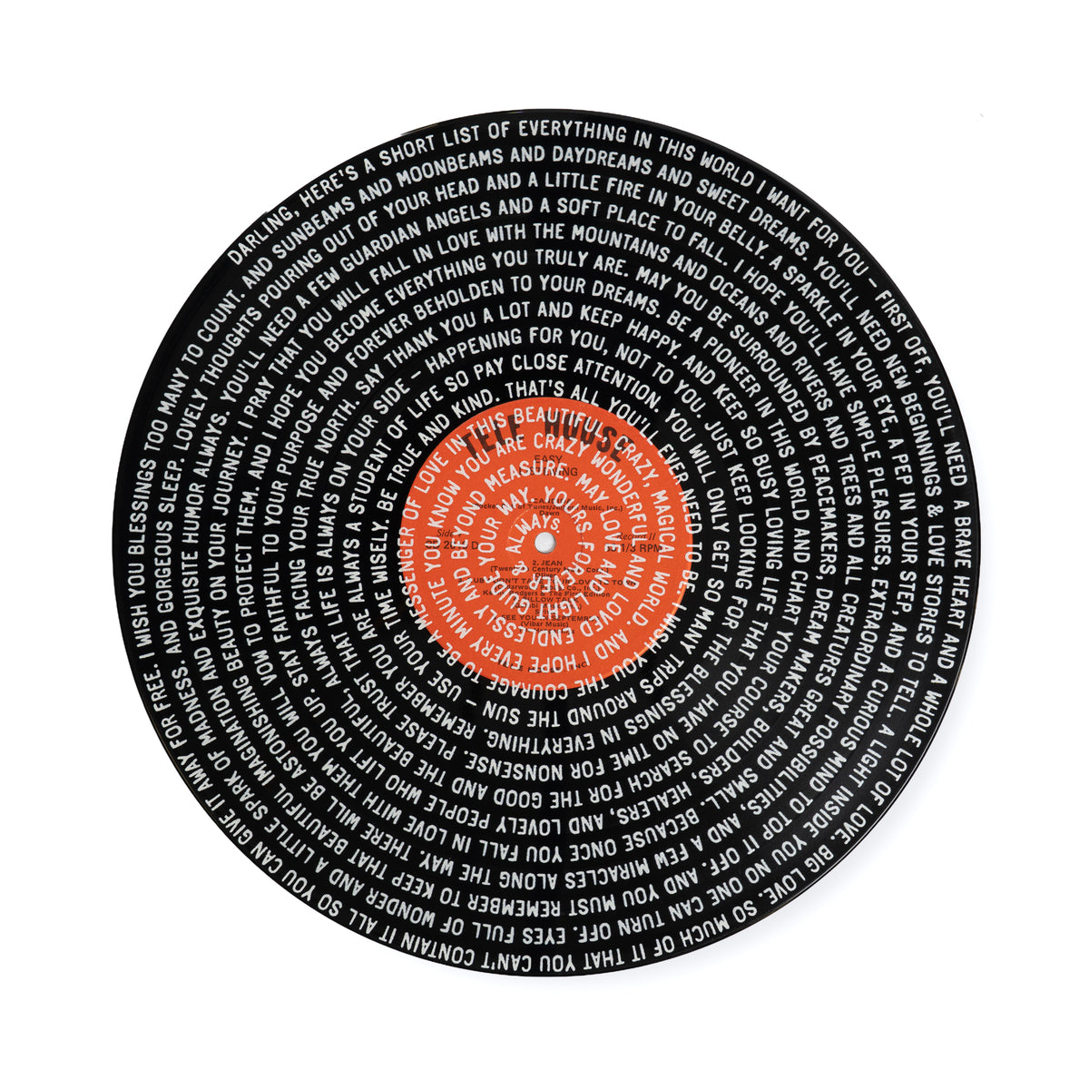 Darling Here's A Short List Spiral Vinyl Record