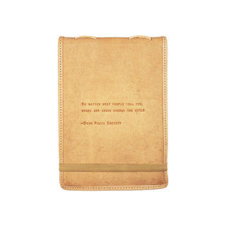 Large Dead Poets Society Leather Journal in Honey