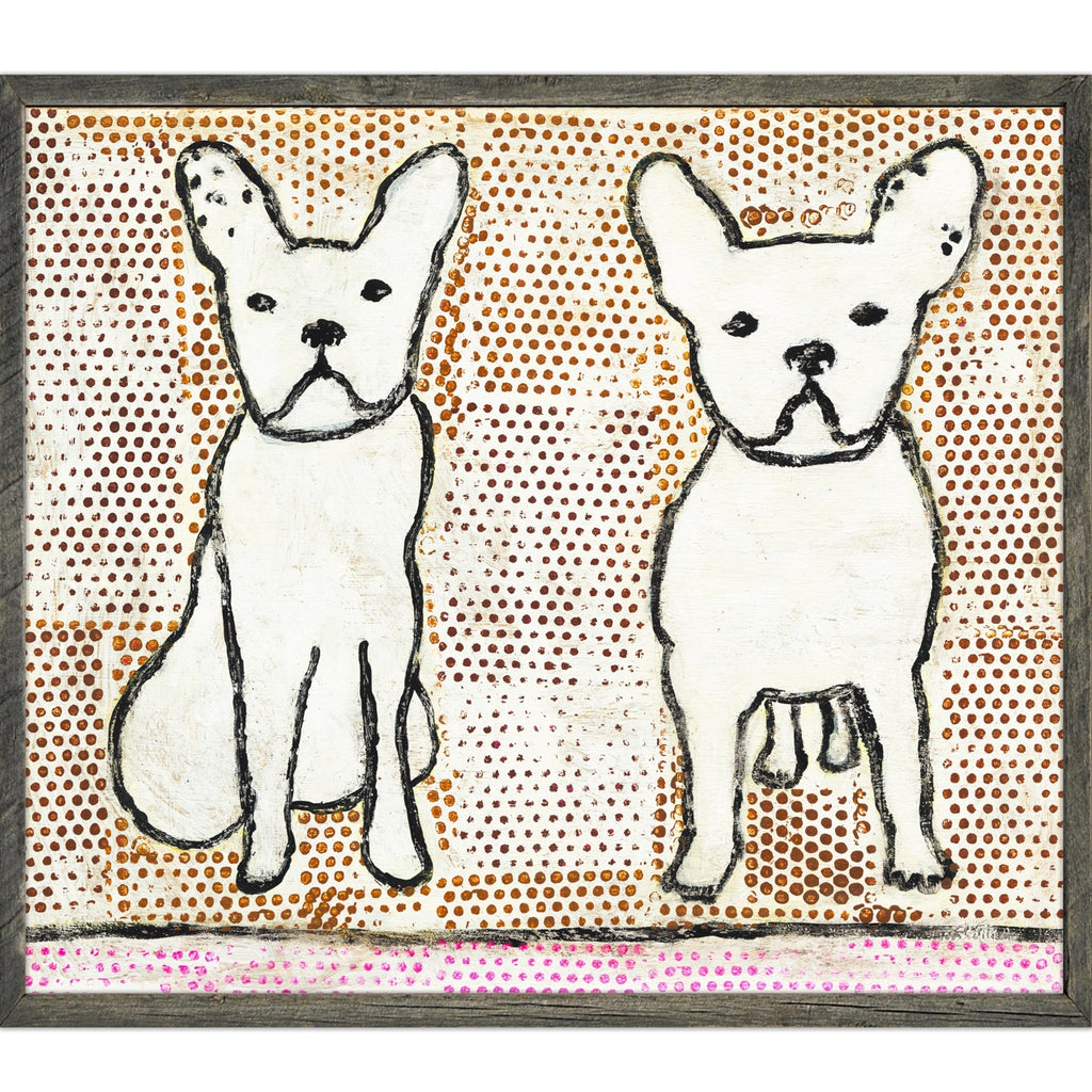 Double Trouble Art Print - Grey Wood
