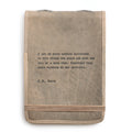 I Get Up Every Morning Signature Leather Journal - Stone