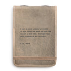 I Get Up Every Morning Signature Leather Journal - Stone