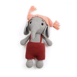 Crochet Elephant with Hat