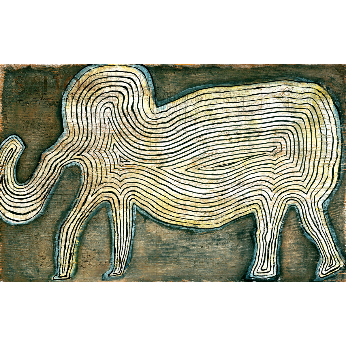Elephant in The Room Art Print