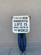 Elton Said Hand Painted Wall Tarp 25x25