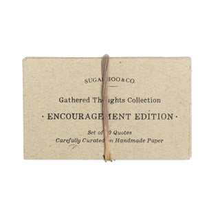 50 Gathered Thoughts of Encouragement on Handmade Paper