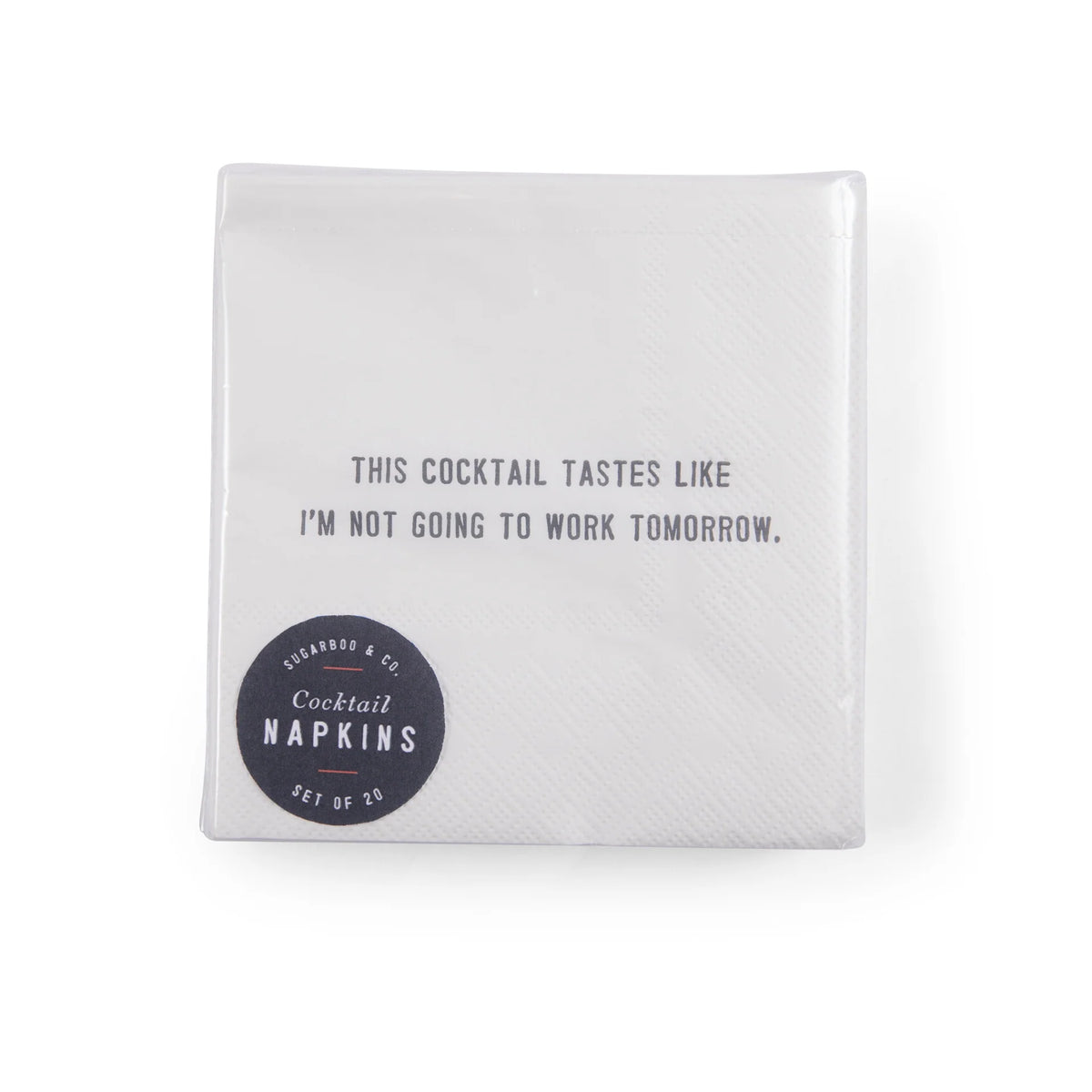 "This Cocktail Tastes Like" Cocktail Napkin Set (20pcs) Set Of 6