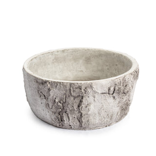 ***Medium Shallow Cement Pot with Rounded Bottom 9" x 9" x 4"