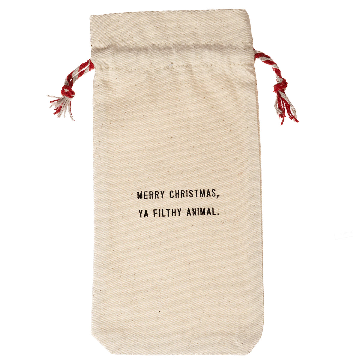 Merry Christmas Ya Filthy Animal Seasonal Wine Bag