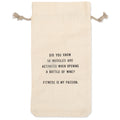 Fitness Is My Passion Wine Bag
