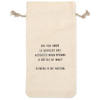 Fitness Is My Passion Wine Bag