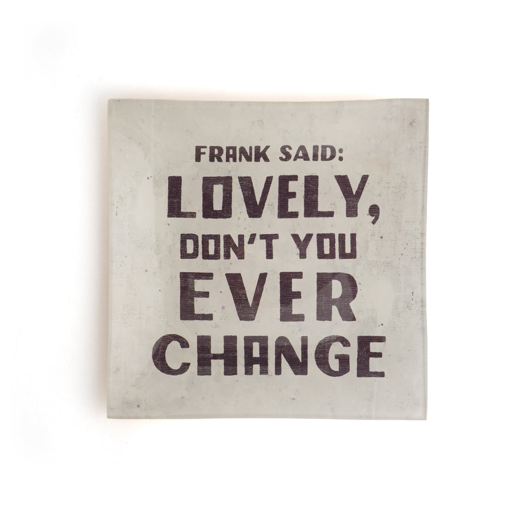 ***Frank Said Square Decoupage Plate 6x6