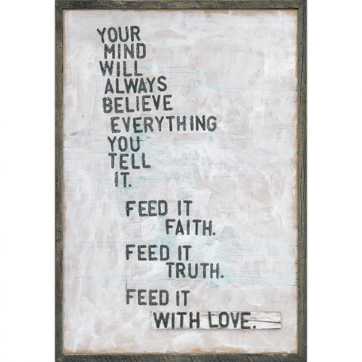 Faith Truth Love Art Print