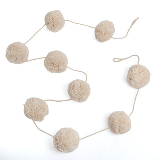 Cream Pom Pom Garland