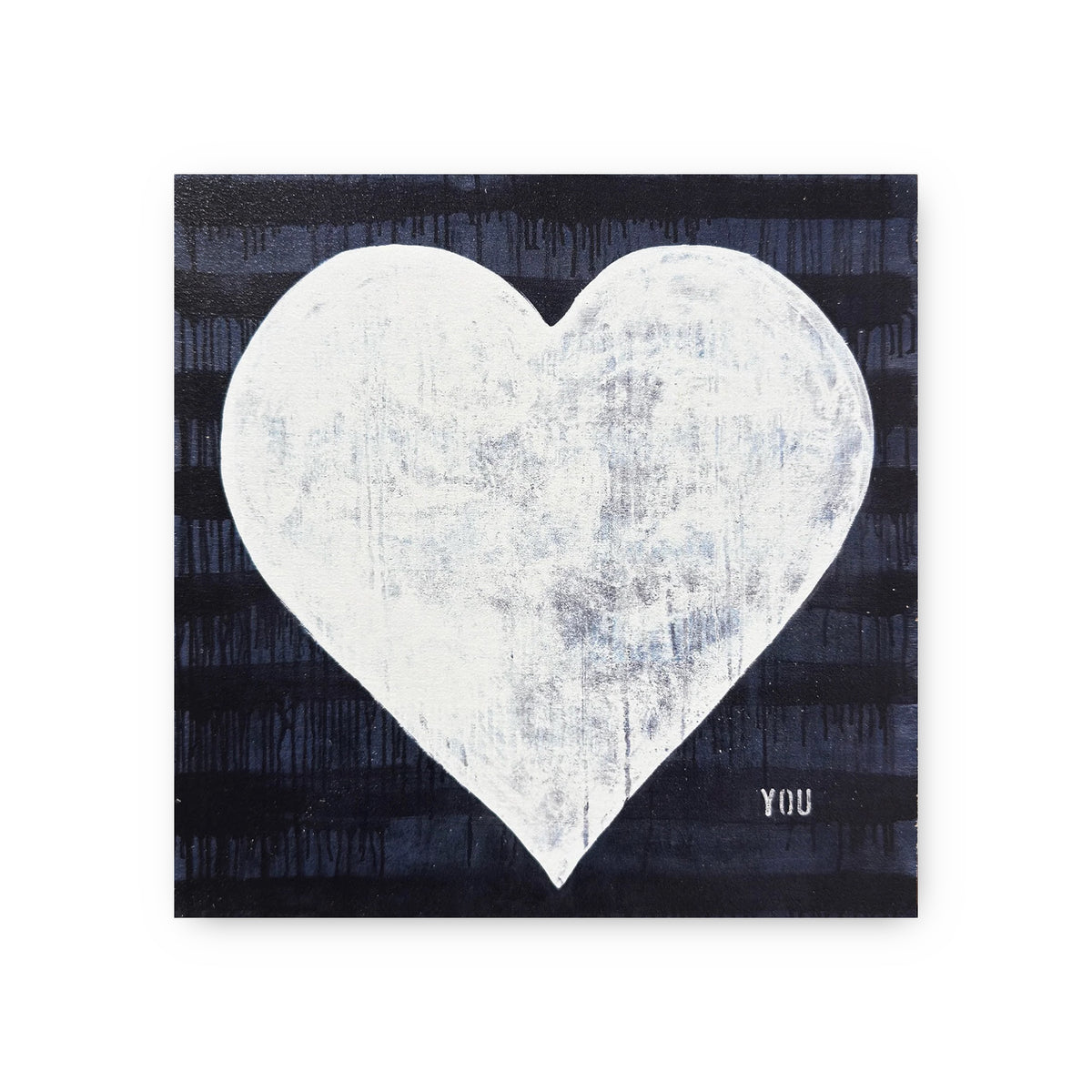 Grand Coeur Art Tile in Navy