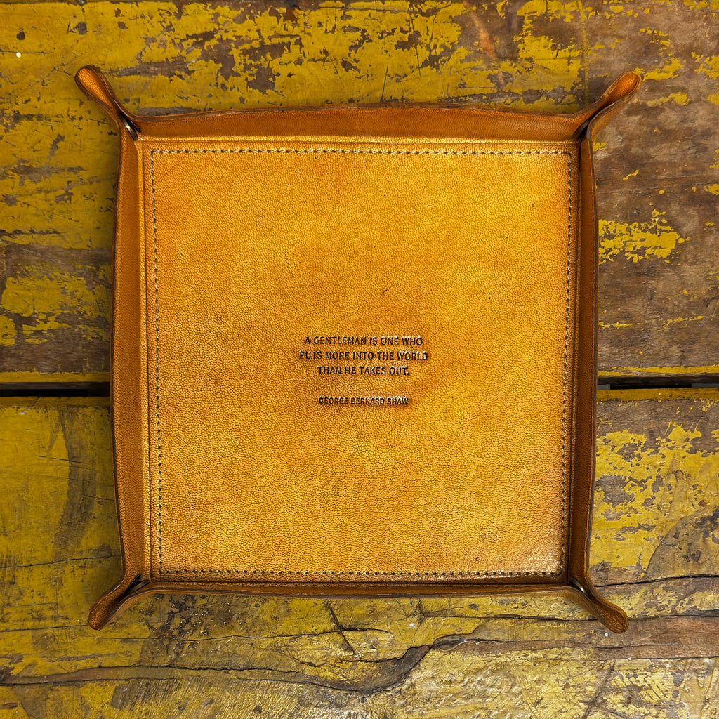 A Gentleman Is One Leather Catchall