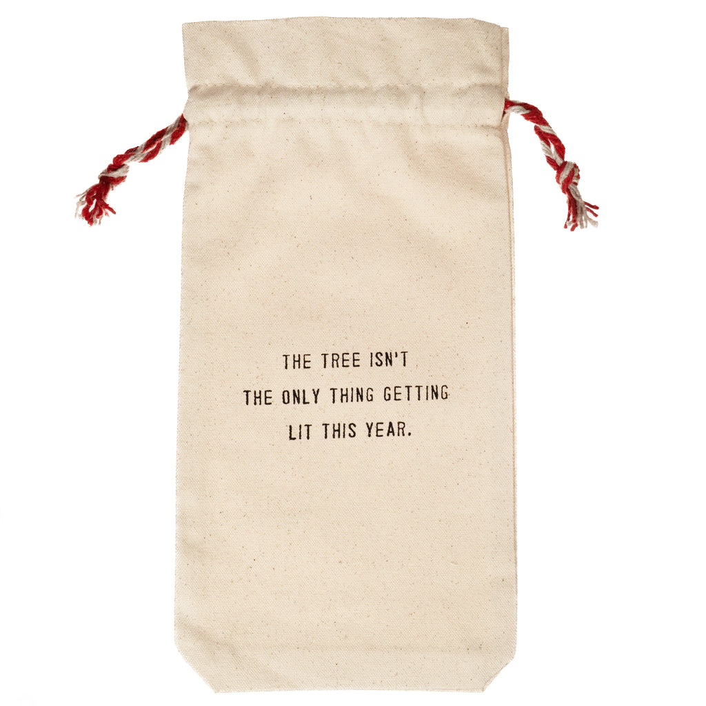 The Tree Isn't The Only Thing Seasonal Wine Bag