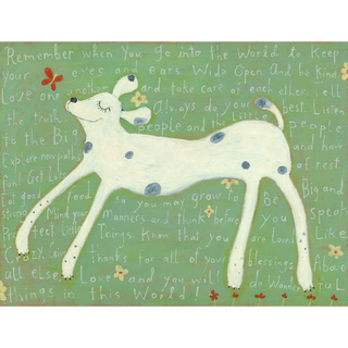 Girl Dog - Art Print