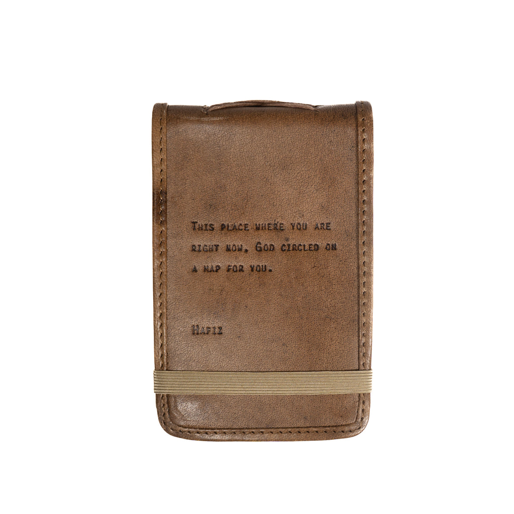 This Place Mini Signature Leather Journal - Maple