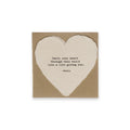 Mini Deckled Heart Set of 20-Carry Your Heart Through This World