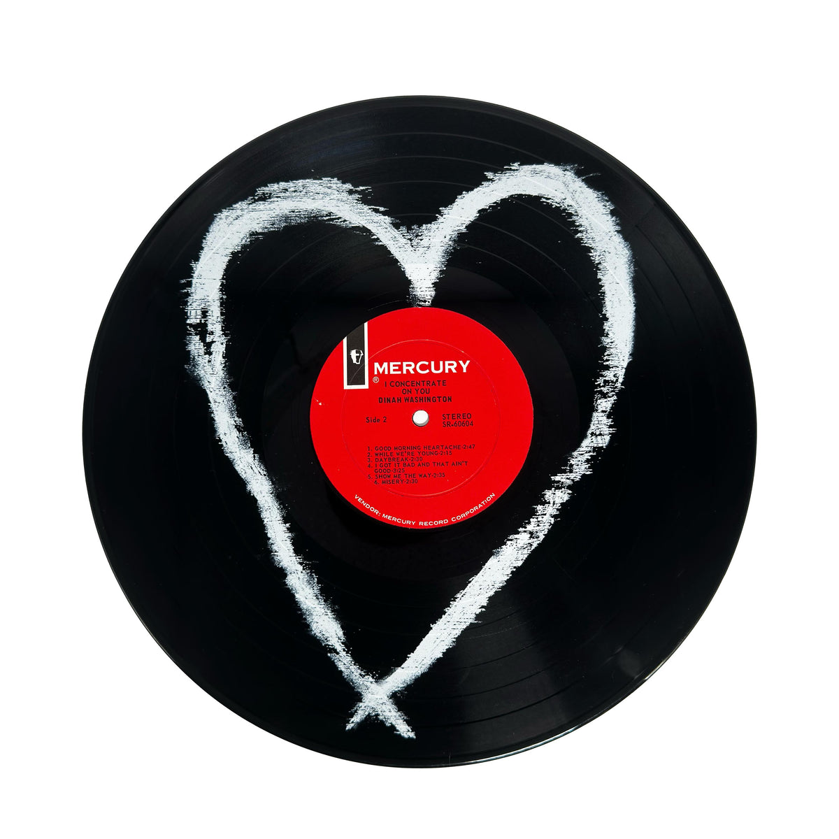 White Heart Vinyl Record