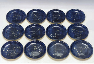 Constellations Mini Round Decoupage Plate- Set Of 36