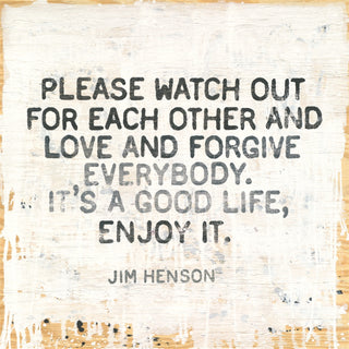 Jim Henson (Grey Wood) - Art Print