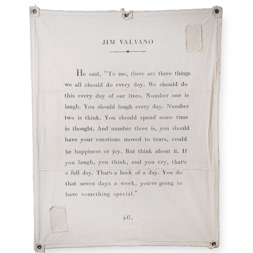 Jim Valvano Canvas Wall Tarp - 46x57