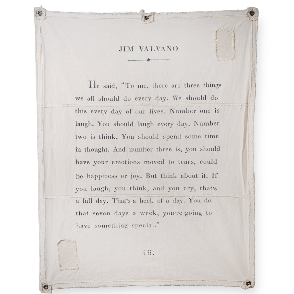 Jim Valvano Canvas Wall Tarp - 46x57
