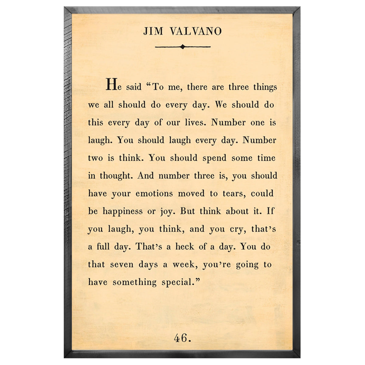 Jim Valvano Art Print - Grey Wood - Oversized