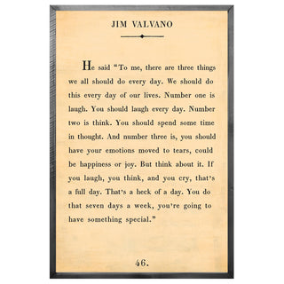 Jim Valvano - Book Collection (Grey Wood) - Art Print