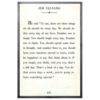 Jim Valvano - Book Collection (Grey Wood) - JUMBO - Art Print