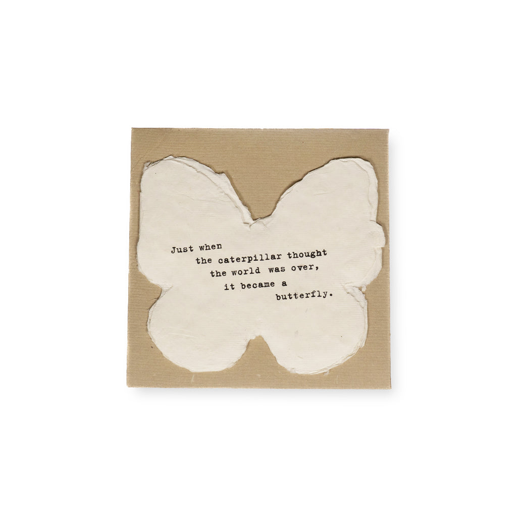 Mini Deckled Butterfly Set of 20-Just When the Caterpillar