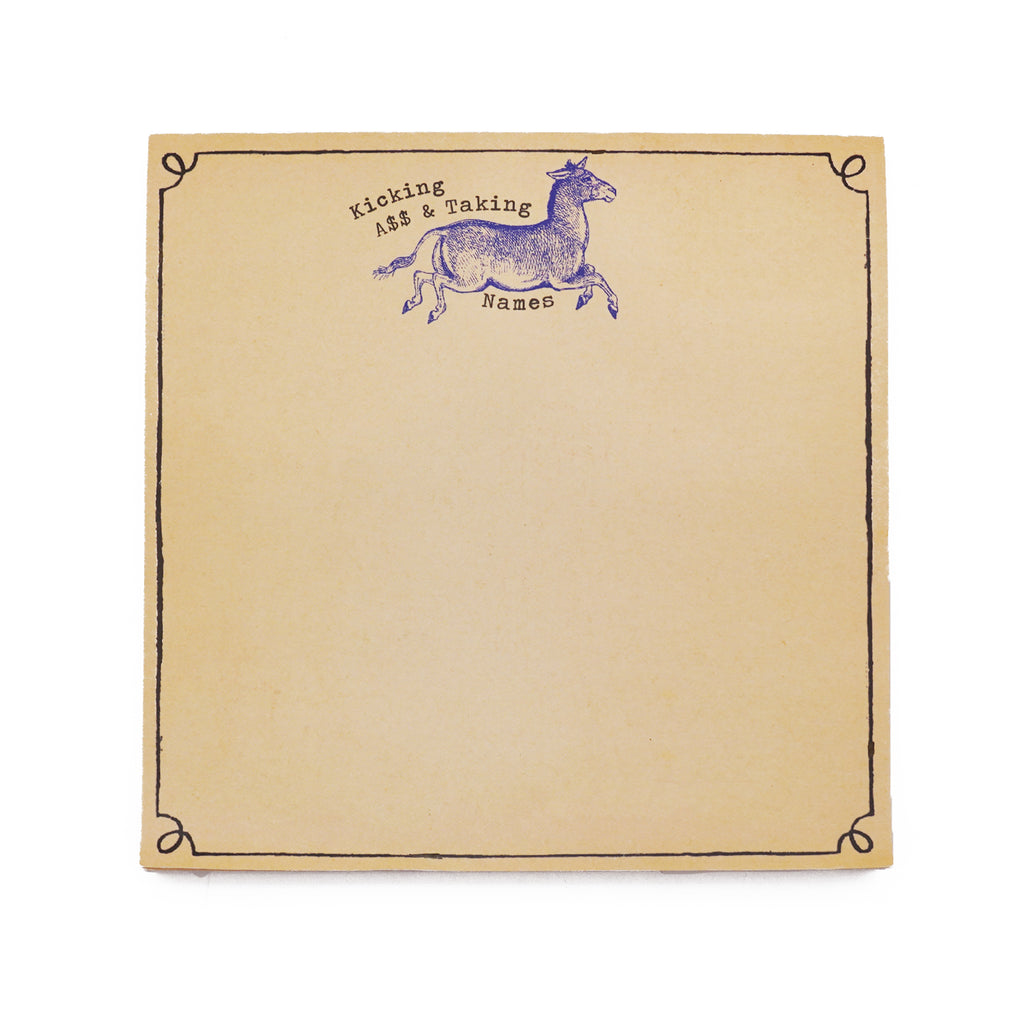 Kicking Donkey Square Notepad