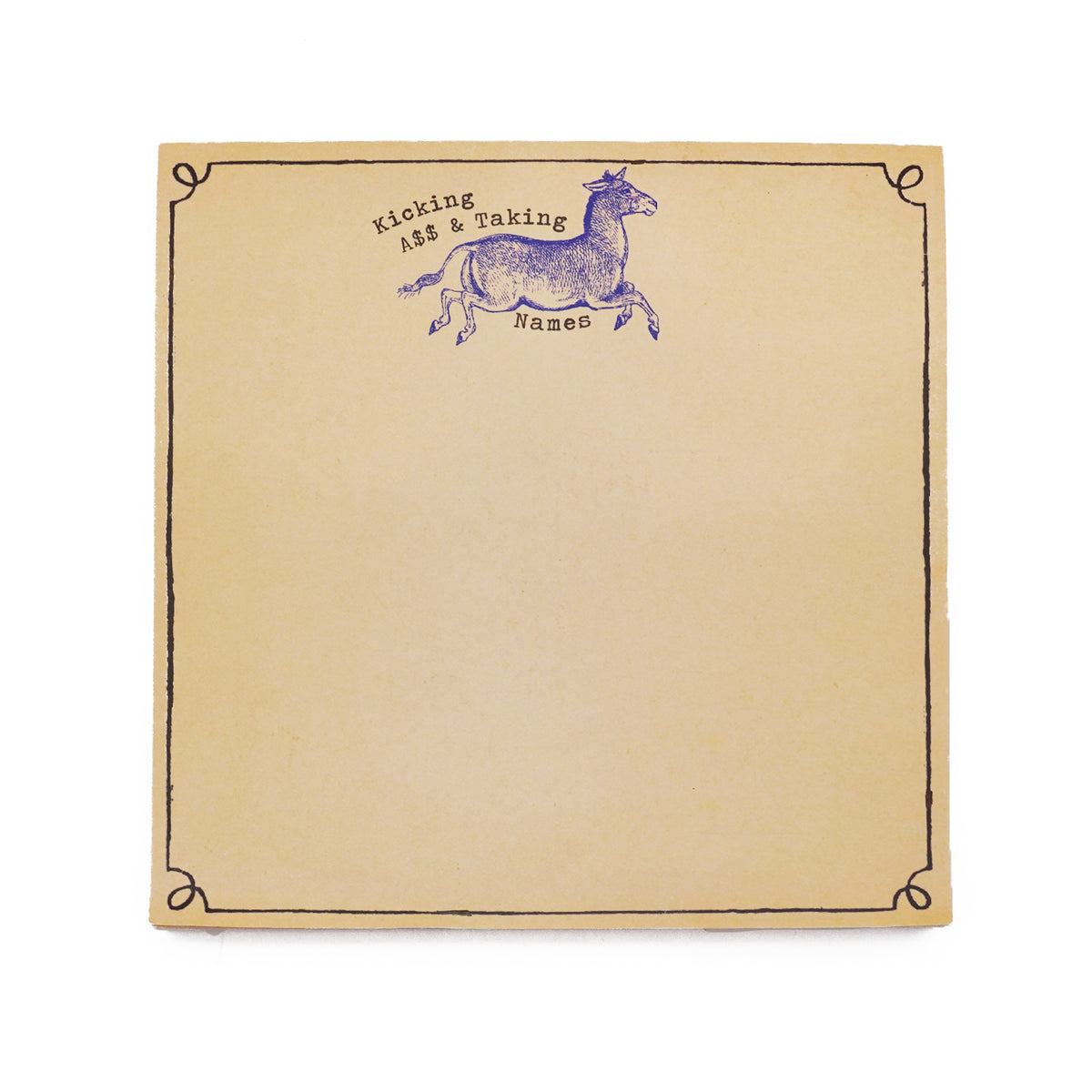 Kicking Donkey Square Notepad