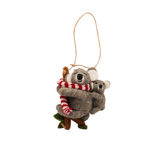 Felt Koala with Joey Ornament - Set of 4