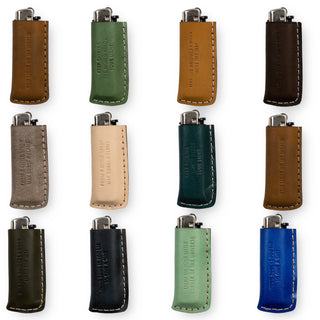 Leather Lighter Holder - Set of 24