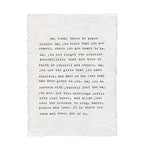 There Be Peace Within Handmade Paper Print - 12x16
