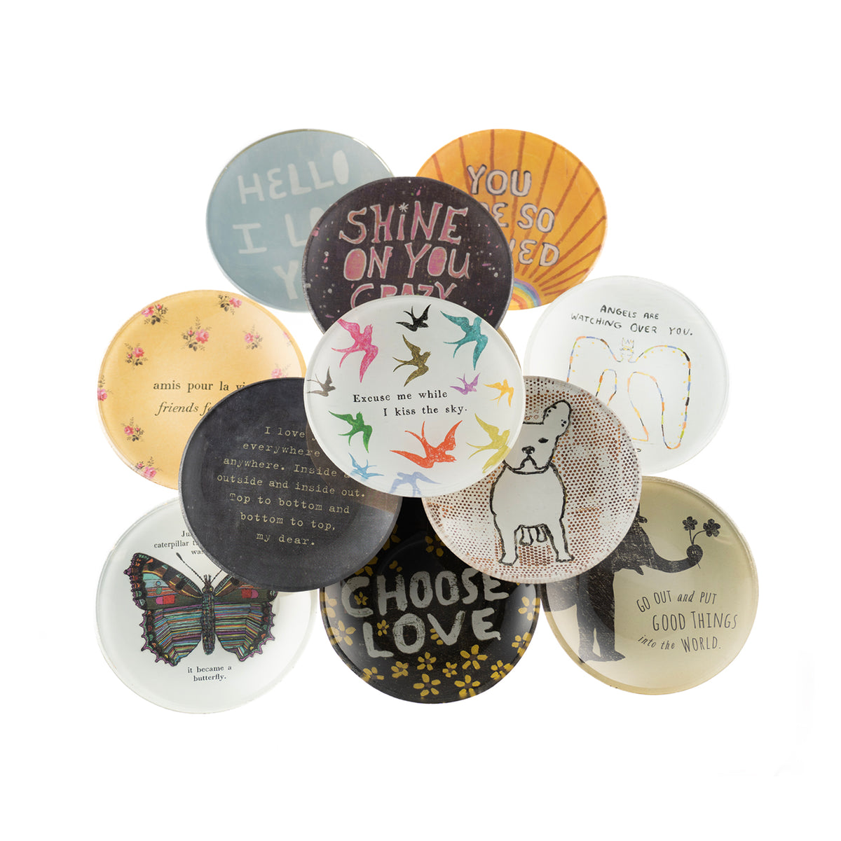 You Are So Loved Round Decoupage Plate - 4in
