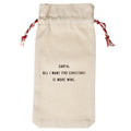 All I Want For Christmas Seasonal Wine Bag