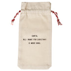 All I Want For Christmas Seasonal Wine Bag